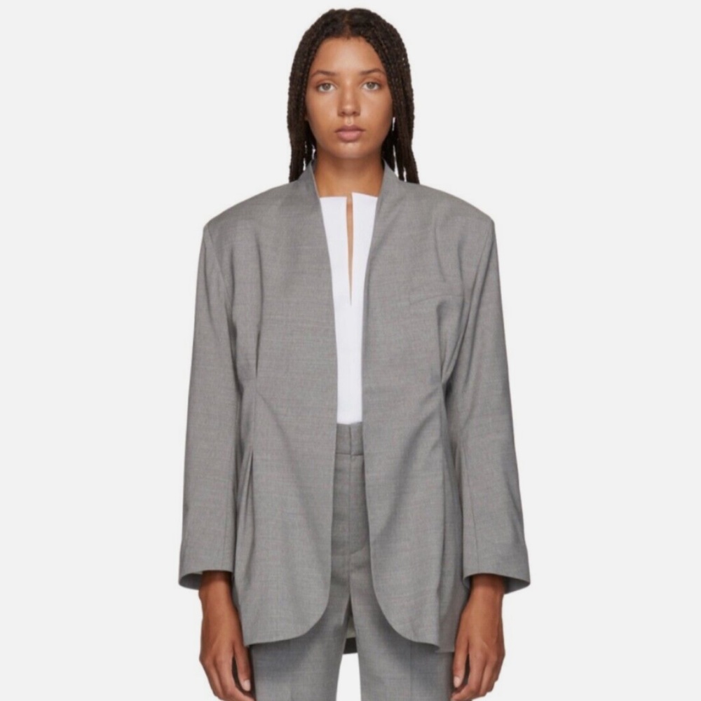 100% Authentic!! NWT Toteme Monterey Blazer Gray XS